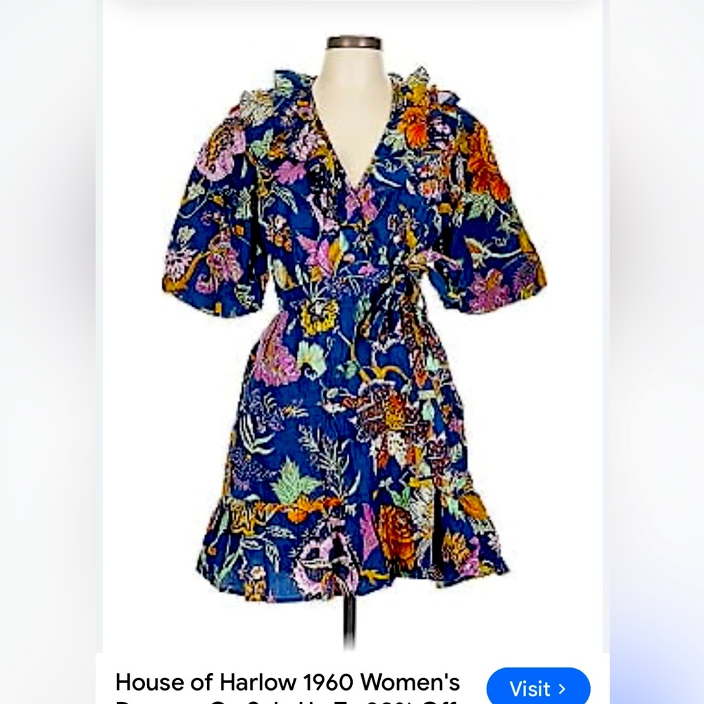 House of Harlow 1960 Wrap Dress Size M